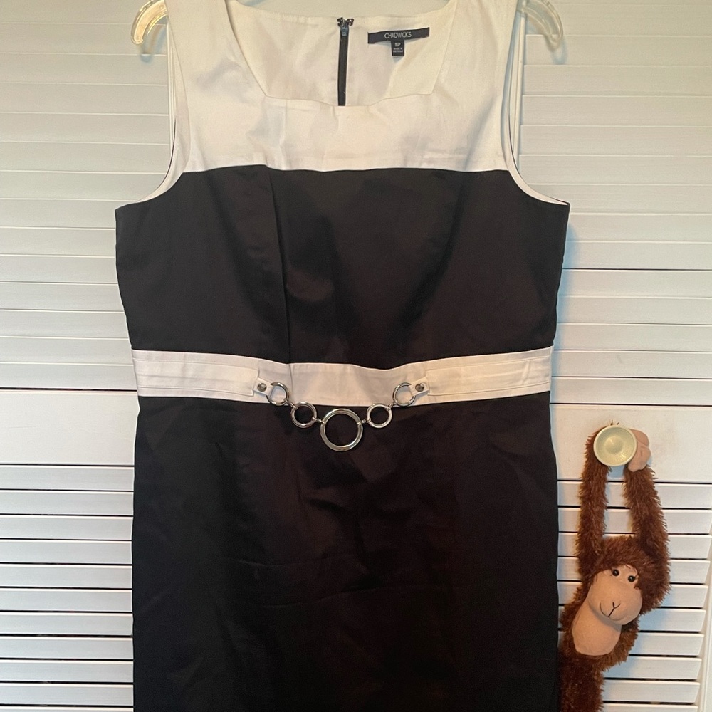 ColorBlocked Stretch Sheath Dress Size 16P